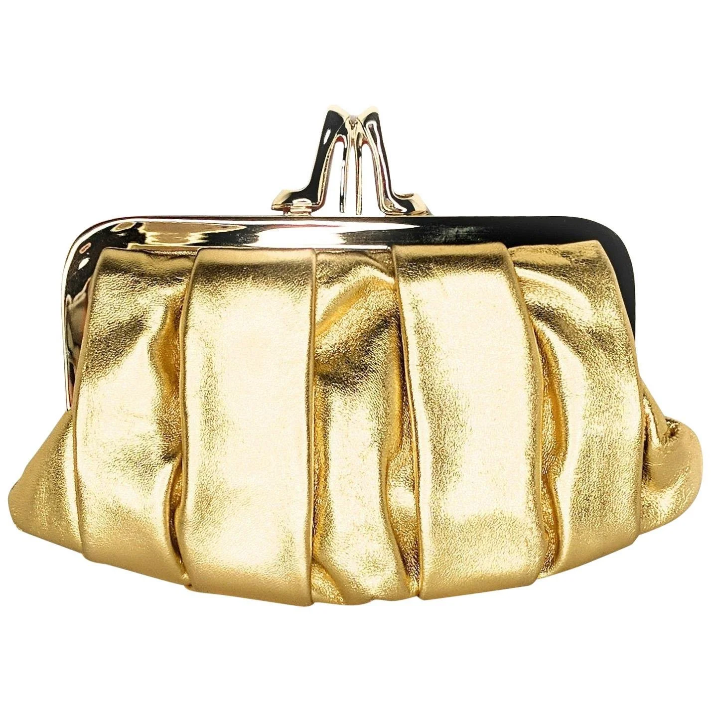 Christian Louboutin ゴールドケース CHRISTIAN LOUBOUTIN Vero Dodat Gold Quilted Clutch Shoulder Bag